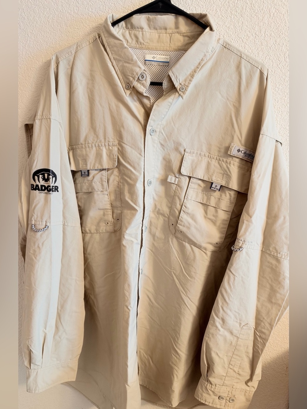 Columbia Men’s Long-Sleeve Shirt Jacket - Beige/Tan